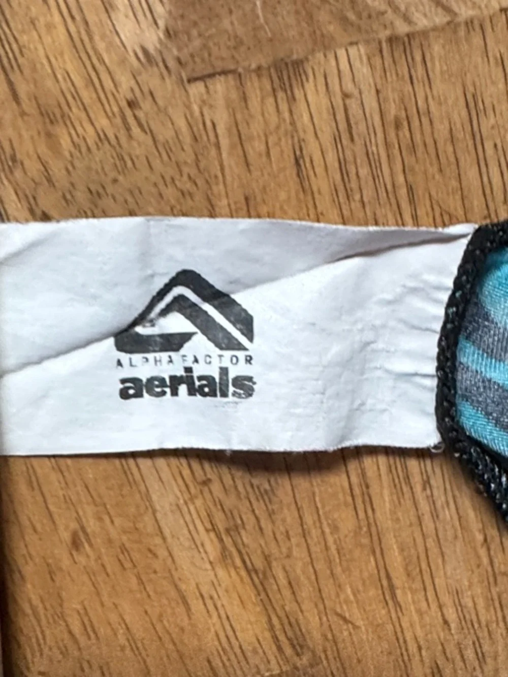 Girls' Teal and Black Zebra-Striped- gymnastics Leotard